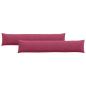 Preview: Sofakissen 2 pcs Weinrot 200 x 40 cm Cordstoff
