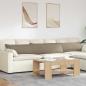Preview: ARDEBO.de - Sofa Kissen 2 pcs Taupe 200 x 40 cm Stoff