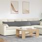Preview: ARDEBO.de - Sofa Kissen 2 pcs Dunkelgrau 200 x 40 cm Stoff