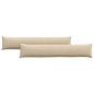 Preview: Sofa Kissen 2 pcs Creme 200 x 40 cm Stoff