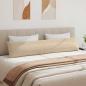 Preview: Sofa Kissen 2 pcs Creme 200 x 40 cm Stoff