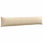 Preview: Sofa Kissen 2 pcs Creme 200 x 40 cm Stoff