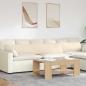 Preview: ARDEBO.de - Sofa Kissen 2 pcs Beige 200 x 40 cm Stoff