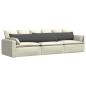 Preview: Sofakissen 2 pcs Dunkelgrau 200 x 40 cm Cordstoff