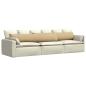 Preview: Sofakissen 2 pcs Grau-Grün 200 x 40 cm Cordstoff