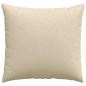 Preview: Sofakissen 2 Stk. Stoff Creme 45 x 45 cm