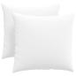Preview: Sofakissen 2 pcs Weiß 45 x 45 cm Stoff