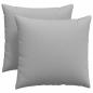 Preview: ARDEBO.de - Sofakissen 2 pcs Grau 45 x 45 cm Stoff