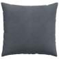 Preview: Sofakissen 2 pcs Dunkelgrau 45 x 45 cm Cordstoff