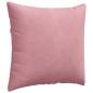 Preview: Sofakissen 2 pcs Rosa 45 x 45 cm Cordstoff