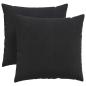 Preview: Sofakissen 2 pcs Schwarz 45 x 45 cm Cordstoff