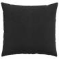 Preview: Sofakissen 2 Stück Schwarz 45 x 45 cm Cordstoff