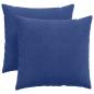 Preview: Sofakissen 2 pcs Polizeiblau 45 x 45 cm Cordstoff