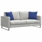 Preview: Sofakissen 2 pcs Polizeiblau 45 x 45 cm Cordstoff