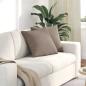 Preview: ARDEBO.de - Sofa Kissen 2 pcs Taupe 45 x 45 cm Stoff