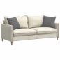 Preview: Sofa Kissen 2 pcs Dunkelgrau 45 x 45 cm Stoff
