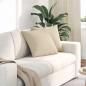 Preview: ARDEBO.de - Sofa Kissen 2 pcs Creme 45 x 45 cm Stoff