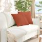 Preview: ARDEBO.de - Sofakissen 2 pcs Rot-Orange 45 x 45 cm Cordstoff