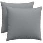 Preview: Sofakissen 2 pcs Hellgrau 50 x 50 cm Stoff