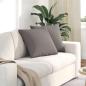 Preview: ARDEBO.de - Sofakissen 2 pcs Taupe 50 x 50 cm Stoff