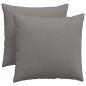 Preview: Sofakissen 2 pcs Taupe 50 x 50 cm Stoff