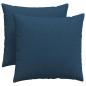 Preview: Sofakissen 2 pcs Blau 50 x 50 cm Stoff