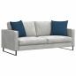 Preview: Sofakissen 2 pcs Blau 50 x 50 cm Stoff