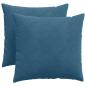 Preview: Sofakissen 2 pcs Blau 50 x 50 cm Cordstoff