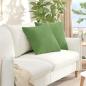 Preview: ARDEBO.de - Sofakissen 2 pcs Hellgrün 50 x 50 cm Cordstoff