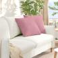 Preview: ARDEBO.de - Sofakissen 2 pcs Rosa 50 x 50 cm Cordstoff