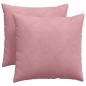 Preview: Sofakissen 2 pcs Rosa 50 x 50 cm Cordstoff
