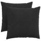 Preview: Sofakissen 2 pcs Schwarz 50 x 50 cm Cordstoff
