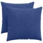 Preview: Sofakissen 2 pcs Polizeiblau 50 x 50 cm Cordstoff