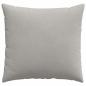Preview: Sofa Kissen 2 pcs Hellgrau 50 x 50 cm Stoff