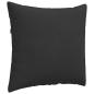 Preview: Sofa Kissen 2 pcs Schwarz 50 x 50 cm Stoff
