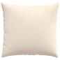 Preview: Sofa Kissen 2 pcs Beige 50 x 50 cm Stoff