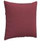 Preview: Sofakissen 2 pcs Weinrot 60 x 60 cm Stoff