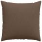 Preview: Sofakissen 2 Stk. Stoff Braun 60 x 60 cm