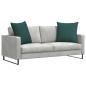 Preview: Sofakissen 2 pcs Dunkelgrün 60 x 60 cm Stoff