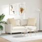 Preview: Sofakissen 2 pcs Creme 60 x 60 cm Stoff