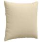 Preview: Sofakissen 2 pcs Creme 60 x 60 cm Stoff