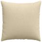 Preview: Sofakissen 2 pcs Creme 60 x 60 cm Stoff