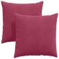 Preview: Sofakissen 2 pcs Weinrot 60 x 60 cm Cordstoff