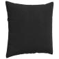 Preview: Sofakissen 2 pcs Schwarz 60 x 60 cm Cordstoff