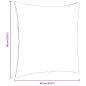 Preview: ARDEBO.de - Sofakissen 2 pcs Hellgrau 60 x 60 cm Cordstoff