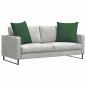 Preview: Sofakissen 2 stk. Cordstoff Dunkelgrün 60 x 60 cm