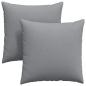 Preview: Sofakissen 2 pcs Hellgrau 80 x 80 cm Stoff