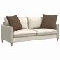 Preview: Sofakissen 2 pcs Braun 80 x 80 cm Stoff