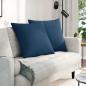Preview: ARDEBO.de - Sofakissen 2 pcs Blau 80 x 80 cm Stoff