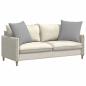 Preview: Sofakissen 2 stk. Stoff Wolkengrau 80 x 80 cm